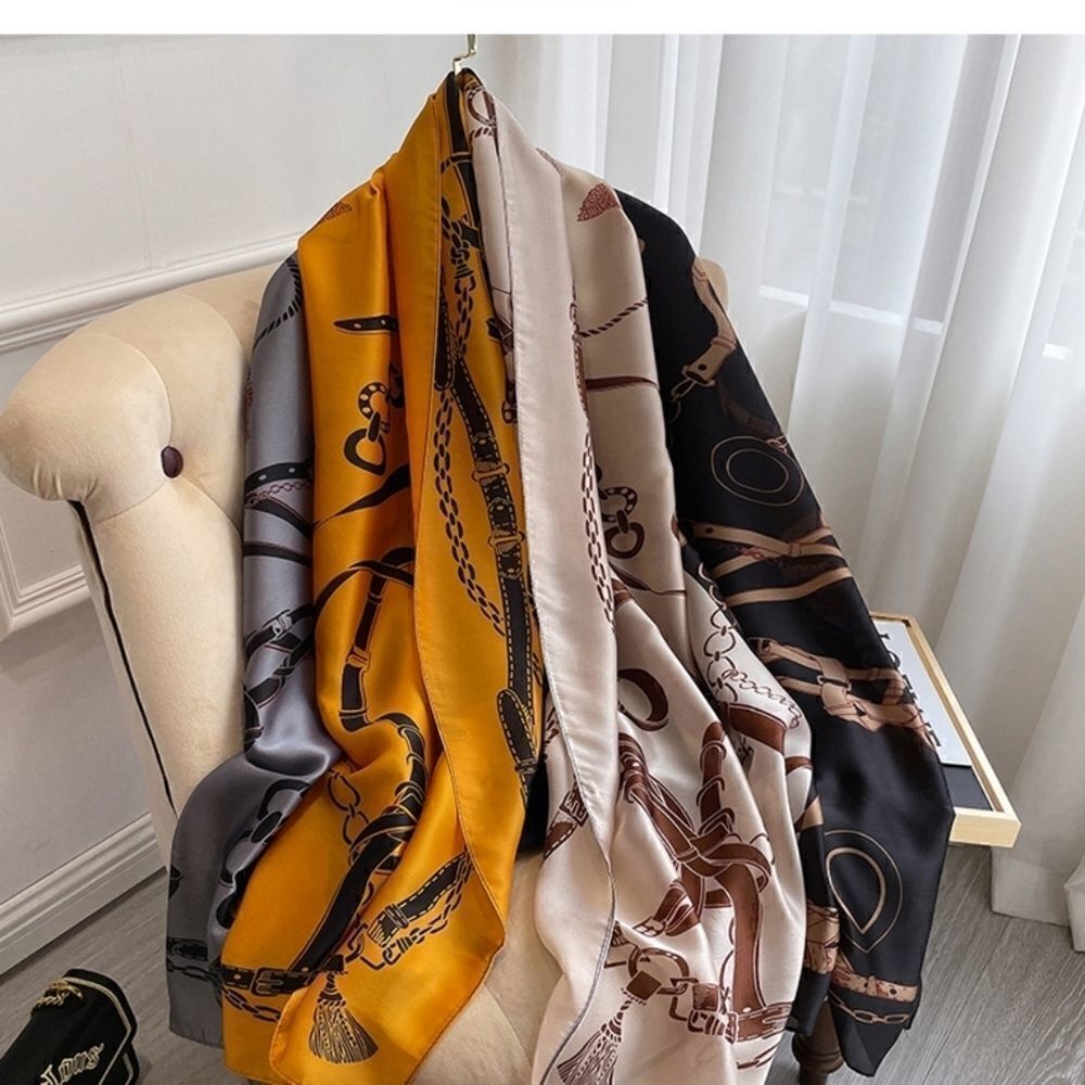 Women Silky Scarf Long Shawl Wrap